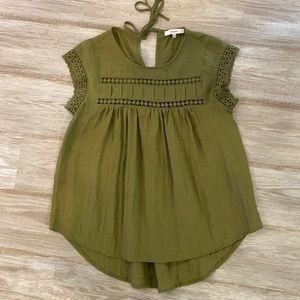 Olive green women’s top